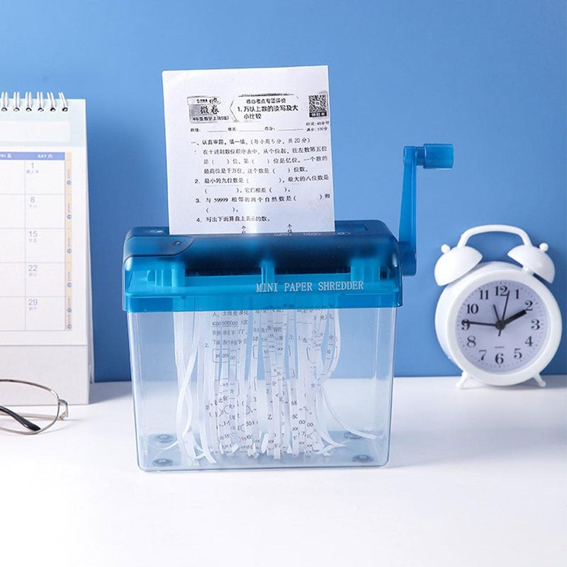 مُحَطِّم يدوي صغير، أداة قطع مستندات A6 المحمولة، قرطاسية مكتبية صغيرة، للمكتب والمدرسة والمنزل (أسود) - Image 5